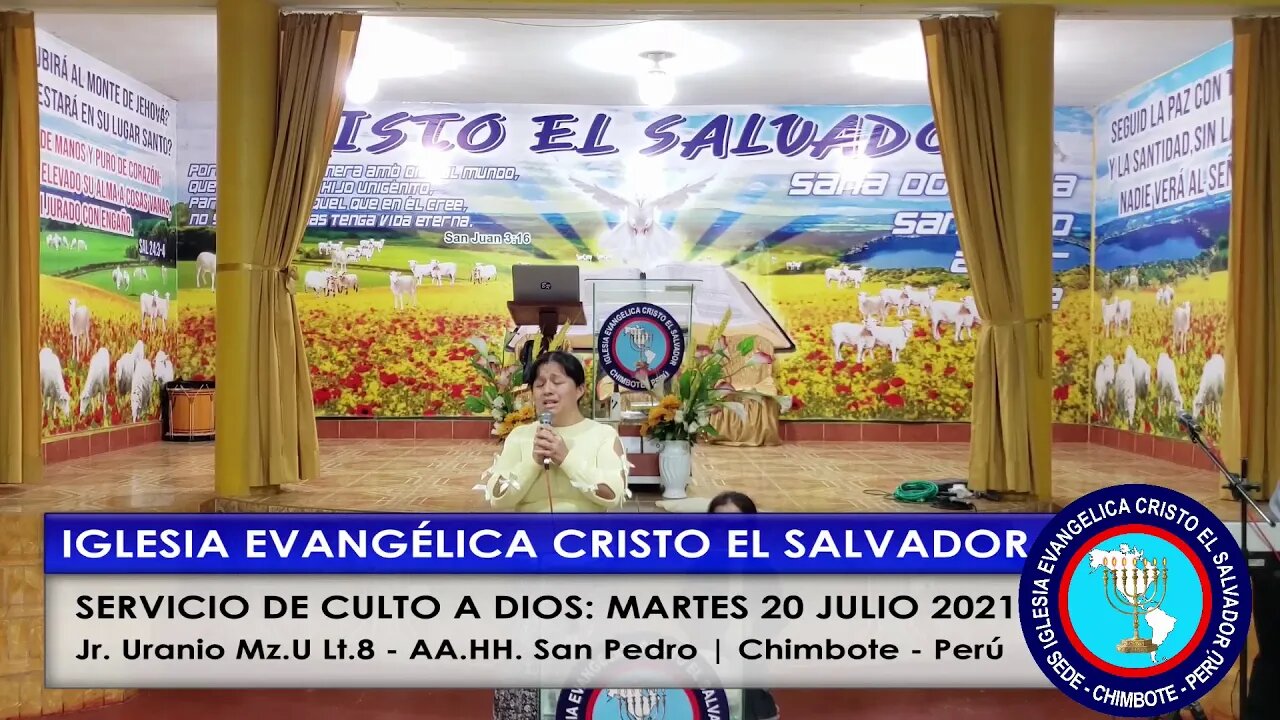 SERVICIO DE CULTO A DIOS: MARTES 20 JULIO 2021