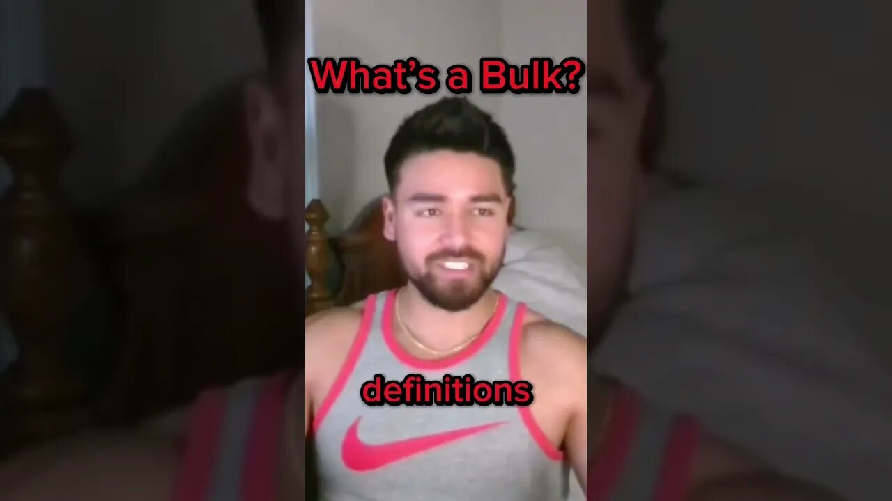 What’s a Bulk? #bulk #gym #fitness #samsulek #gymmotivation #bodybuilding #nutrition #gymlife