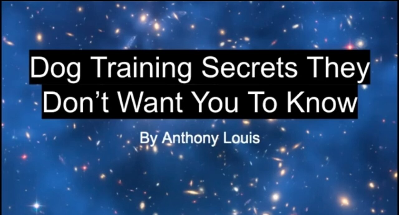 Anthony louis dog traning secrets