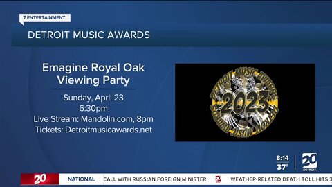 Detroit Music Awards happening on April 23