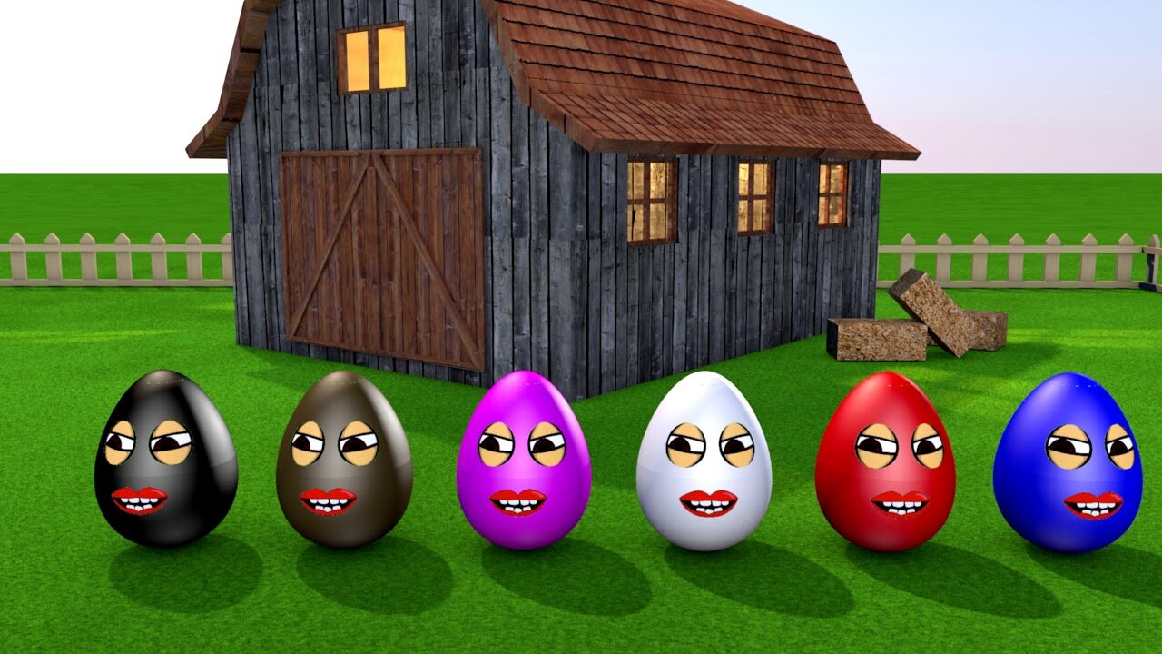 Learning Colors – Colorful Eggs on a Farm