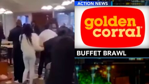 Golden Corral Breaks Out Into A Massive Brawl