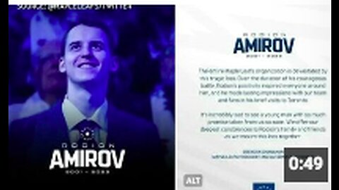 Toronto Maple Leafs prospect Rodion Amirov dies at age 21