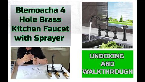 Super Nice Looking Blemoacha 4 Holes Kitchen Faucet And Sprayer - Solid Construction