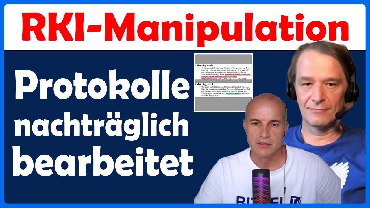 Wie echt sind die neuen RKI-Protokolle wirklich?@Die Welt Klar Sehen!🙈