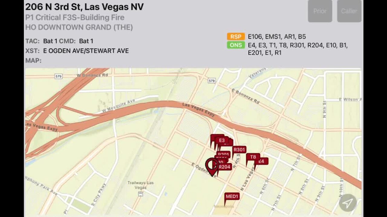 Fire and gas leak overnight at Downtown Grand in Las Vegas