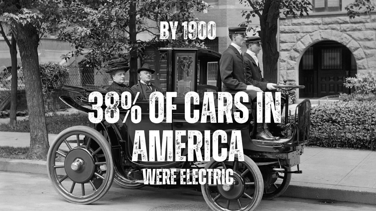 By 1900, 38% of cars in America were electric! Wanna know how they were powered & charged?