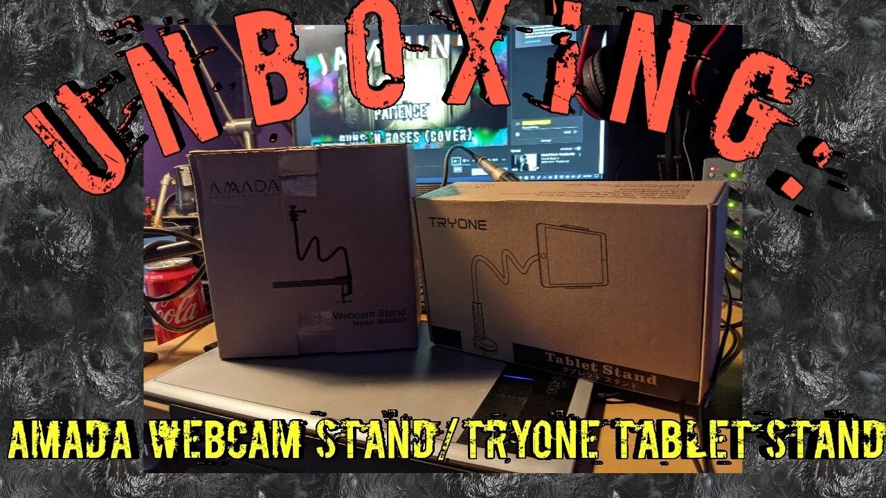 Unboxing: Amada Goose Neck Webcam Stand & TRYONE Goose Neck Tablet Stand