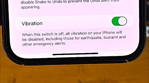 How to turn off iPhone vibrations!