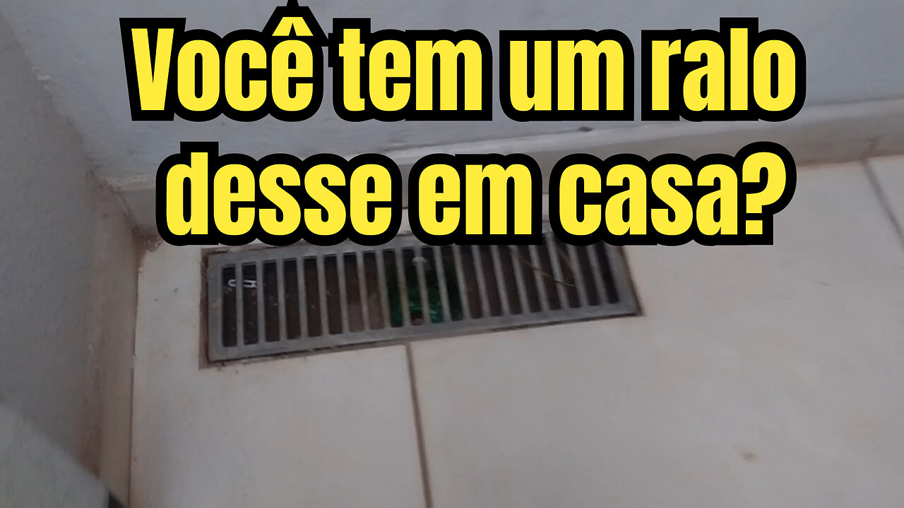 Barata saindo pelo ralo - Tela no ralo - Proteção Ralo - Ralo da rua