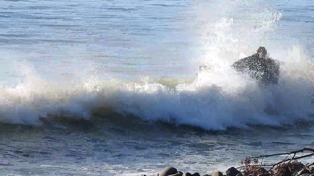 Fishing Boat Gets Slapped By The Ocean