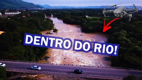 Passando sobre o rio Guandu - com direito a surpresa durante o voo!