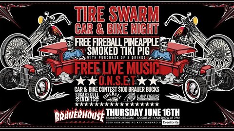 Tire Swarm @ Brauer House! 6/16/22