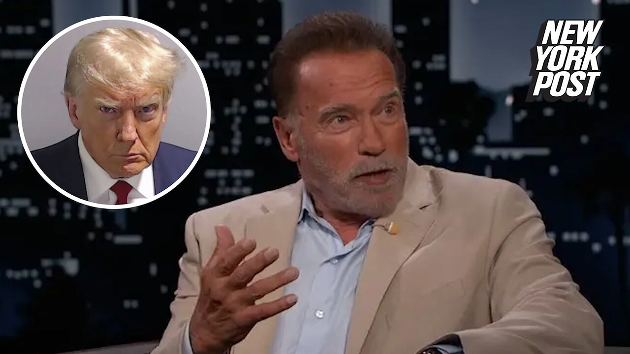 Arnold Schwarzenegger on Donald Trump's 215-pound booking weight: 'A little more like 315 pounds'