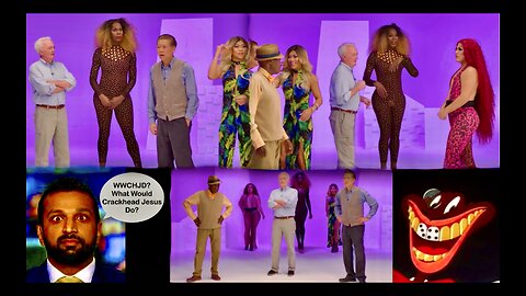 Pussified White Man Subservient Asian And Black White Supremacist Meet Three Chicks With Dicks On TV