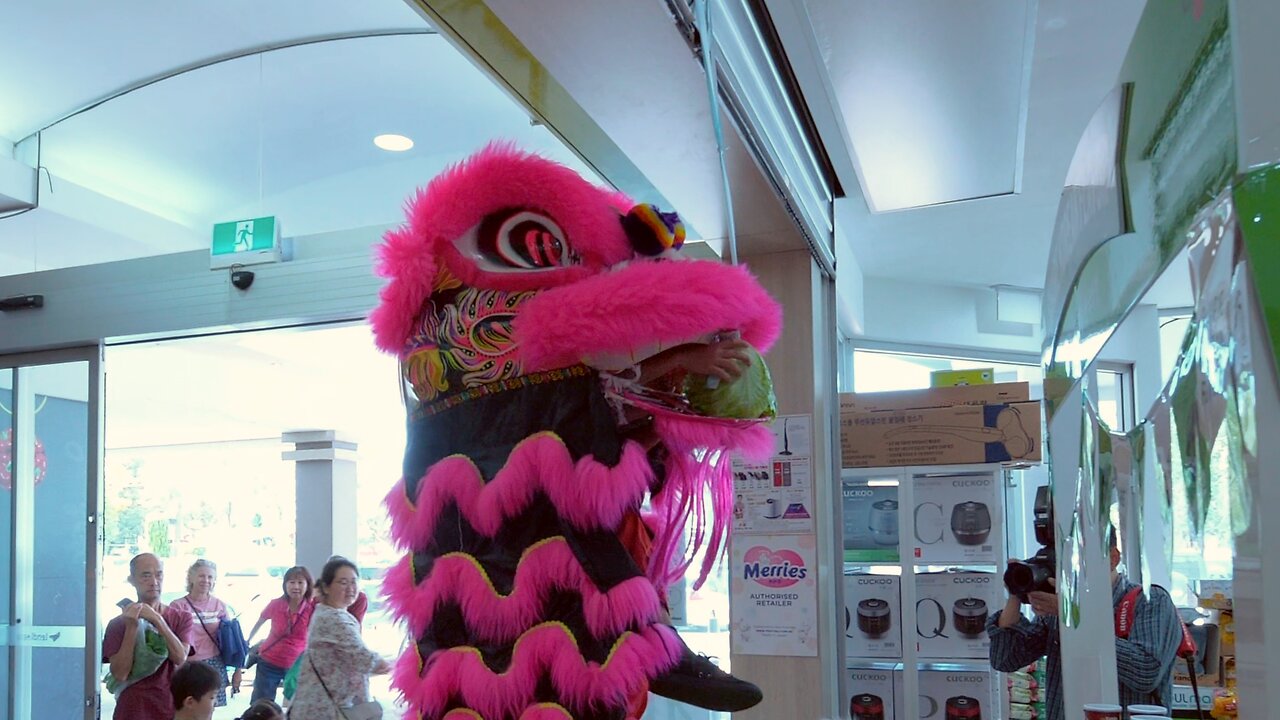 Lion Dance Chinese New Year Southlands Boulevarde Seoulmart Perth Australia