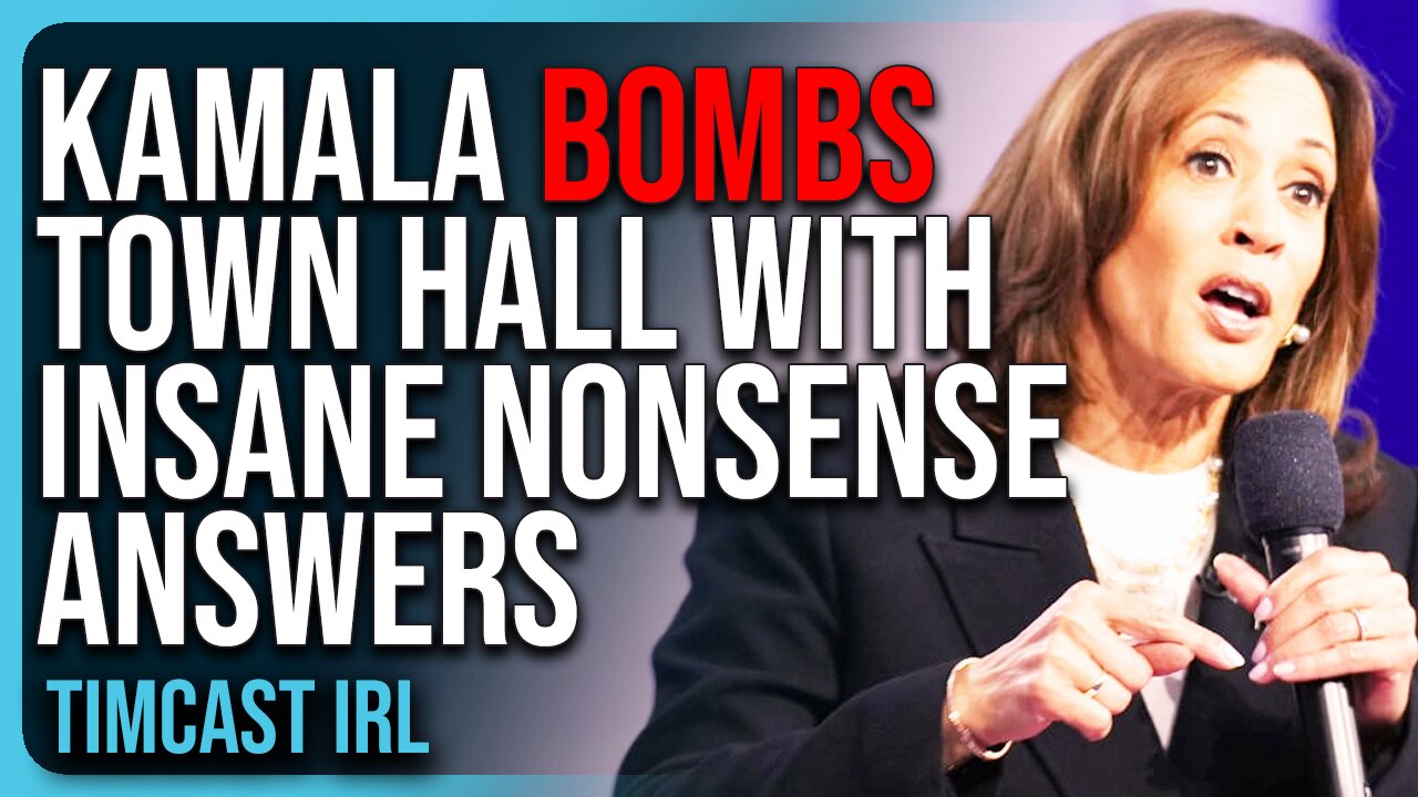 Kamala BOMBS Town Hall With INSANE NONSENSE Answers, Trump WINNING In Polls