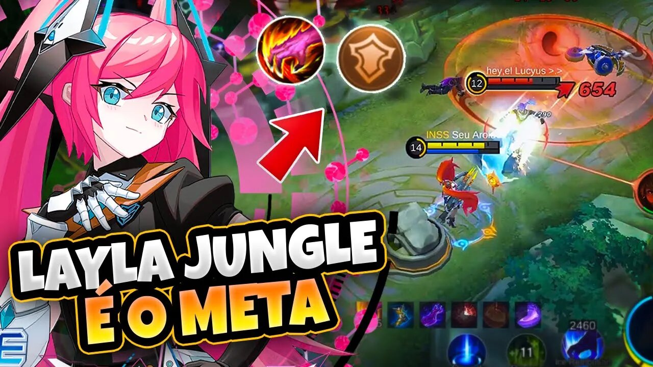 FIZ LAYLA JUNGLER COM EMBLEMA TANK | MOBILE LEGENDS