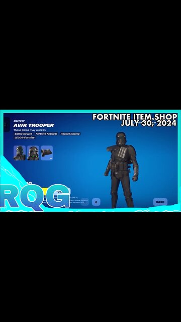 AWR TROOPER IS BACK! FORTNITE ITEM SHOP (July 30, 2024)