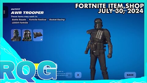 AWR TROOPER IS BACK! FORTNITE ITEM SHOP (July 30, 2024)