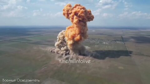 Ukrainian Ammunition Depot Destroyed In The Village Of Partizanskoye, Nikolaev Direction💥🔥