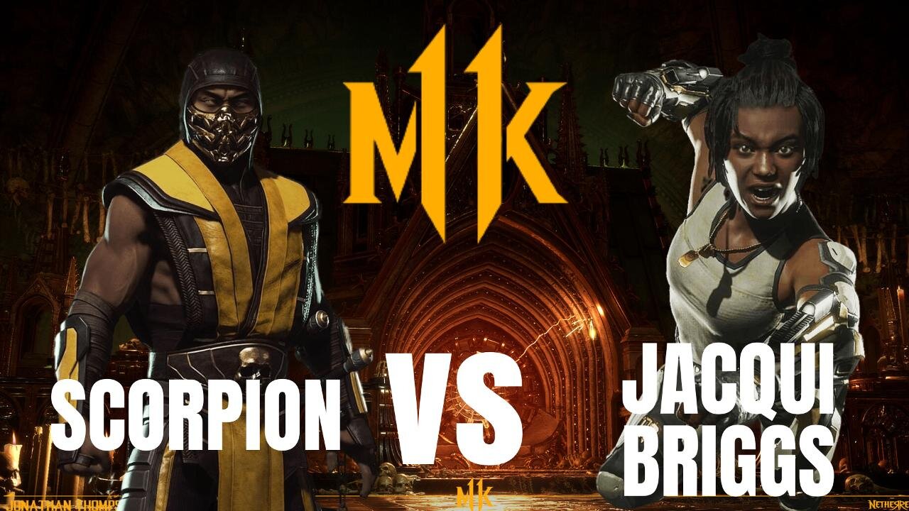 Scorpion vs Jacqui Briggs - MK11 Showdown of Fire and Technology