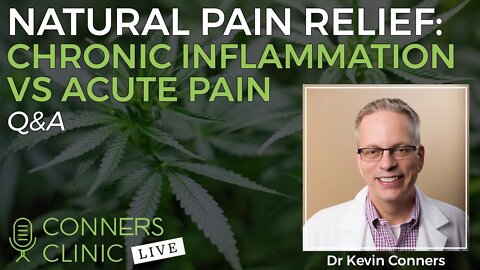 Natural Pain Relief: Chronic Inflammation vs Acute Pain | Conners Clinic Live #5