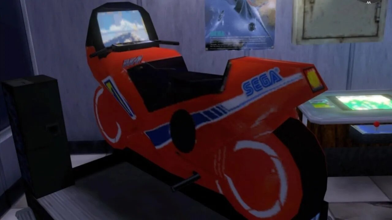 Hang-On - SEGA Arcade Game in Shenmue (PS4)