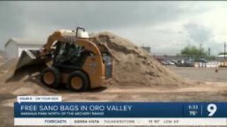 Where to get free sandbags in southern Arizona during monsoon