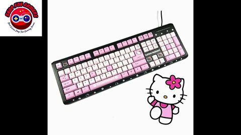 Hello Kitty Pink Wired Gaming Keyboard