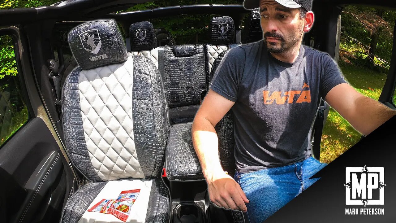 RuffTuff Custom Seat Cover Off-Road Jeep Install | Mark Peterson Hunting