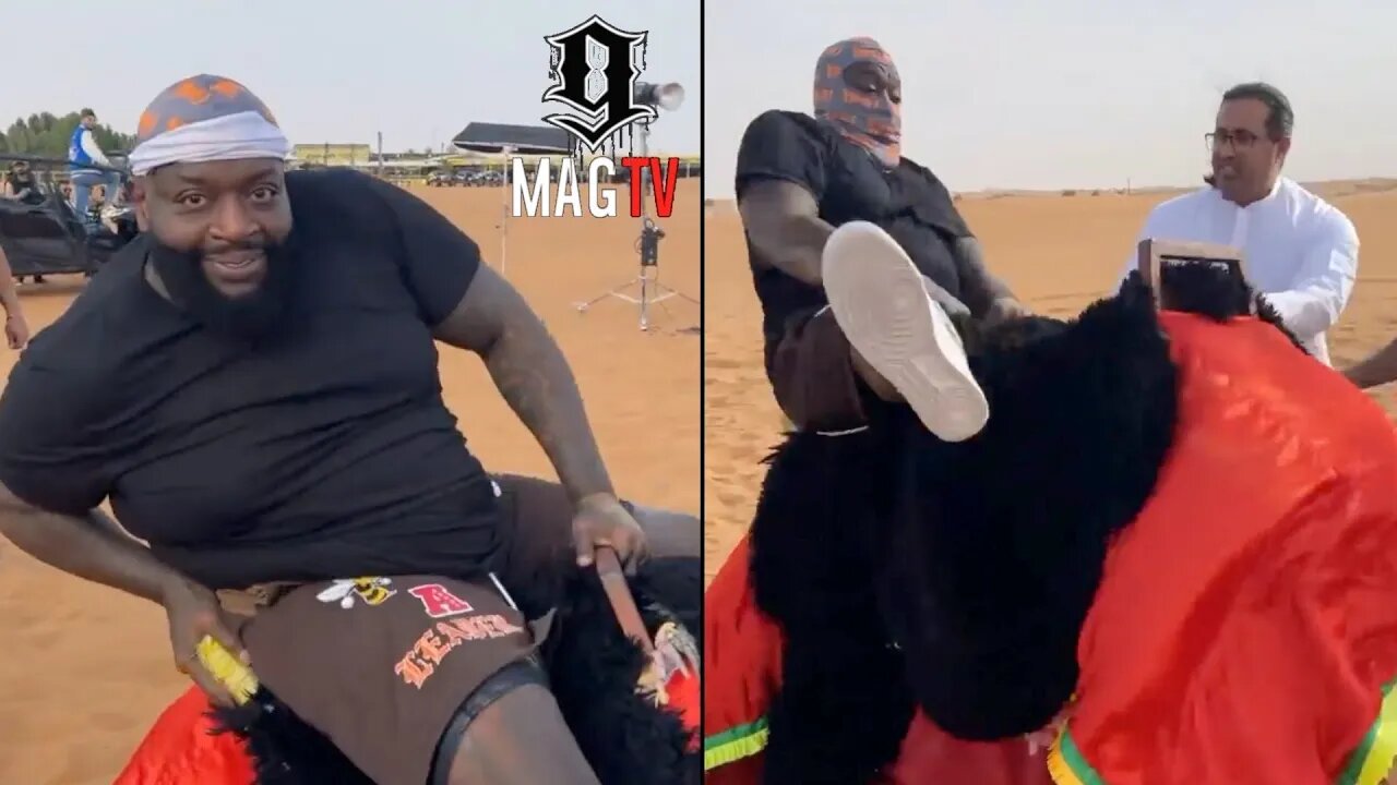 Rick Ross Camel Screams & Tries To Toss Him During Dubai Vacation! 🐫