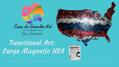 Functional Art: Large Magnetic USA