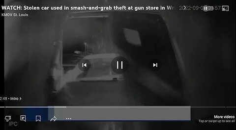 10 men steal a car then do a smash n grab at a gun store w car in the middle of the night n get sway