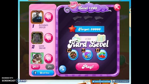 Candy Crush Level 1208 Audio Talkthrough, 2 Stars 0 Boosters