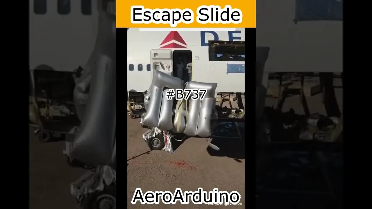 Watch How Delta Airlines Escape Slide Shooting #Aviation #Fly #AeroArduino