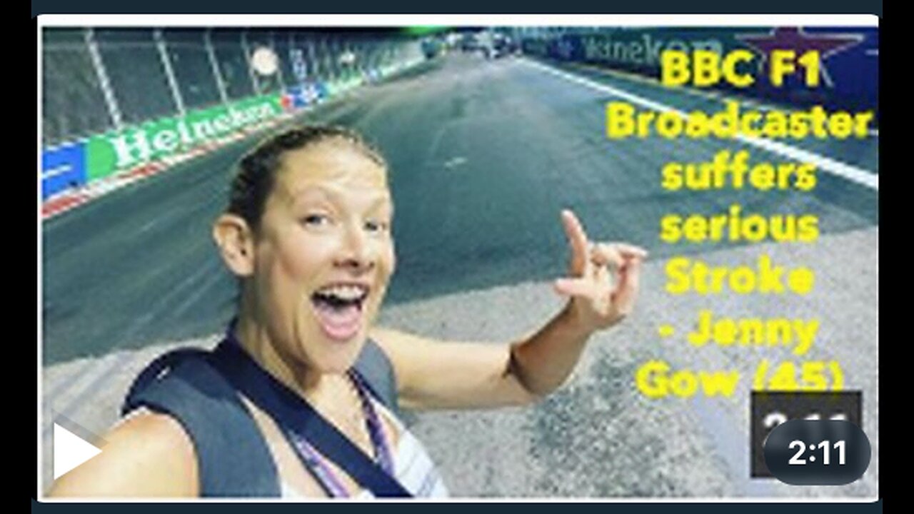 BBC F1 Broadcaster suffers serious Stroke - Jenny Gow (45)