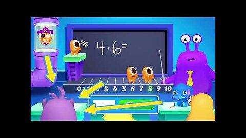 Fun math video Focus Episode 1 + Addition Ad Desktop Arrow CTA