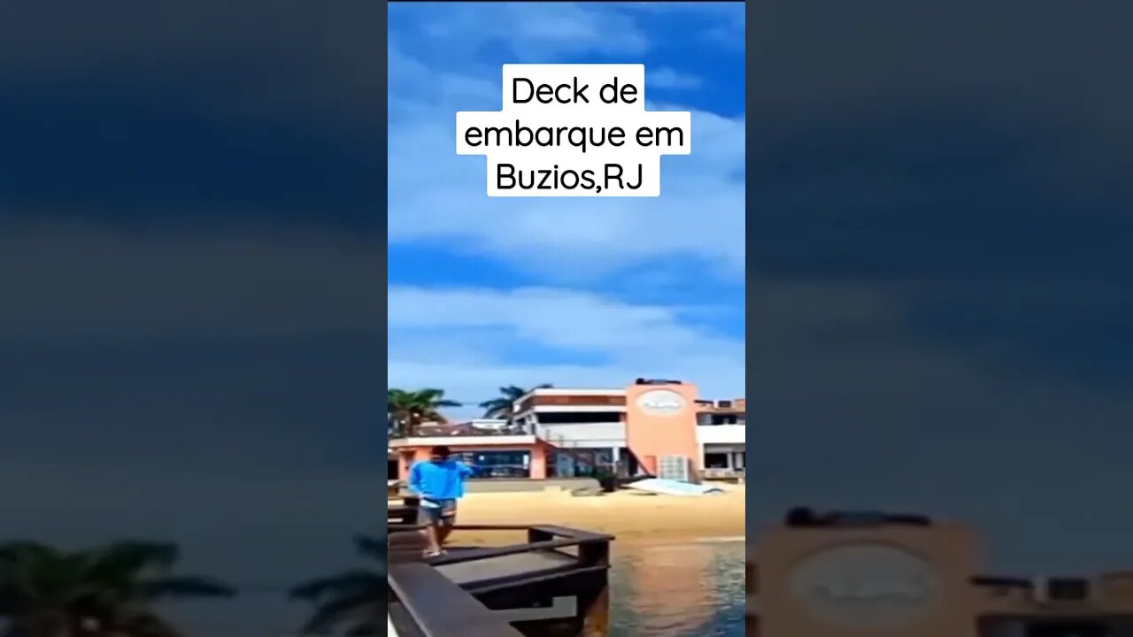 Búzios hoje [ Orla Bardot] Deck de embarque #shorts