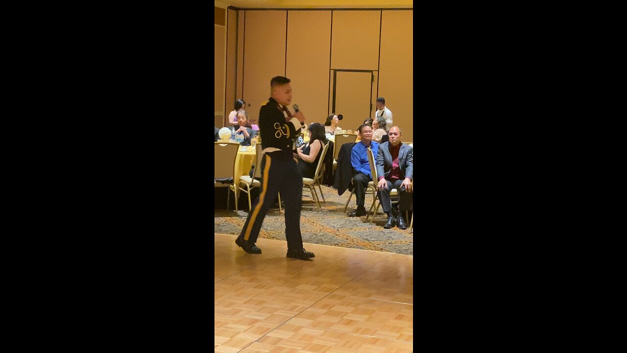 Singing Military Nurse at Class Reunion