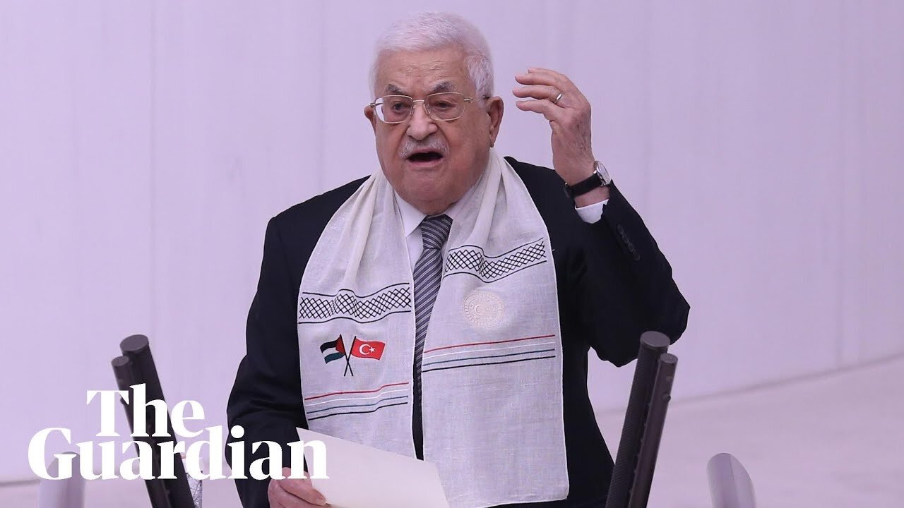 Palestinian president says he will visit Gaza during address to Turkish parliament