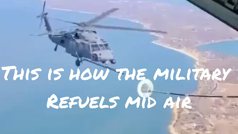 This is how the military refuels in the middle of a flight