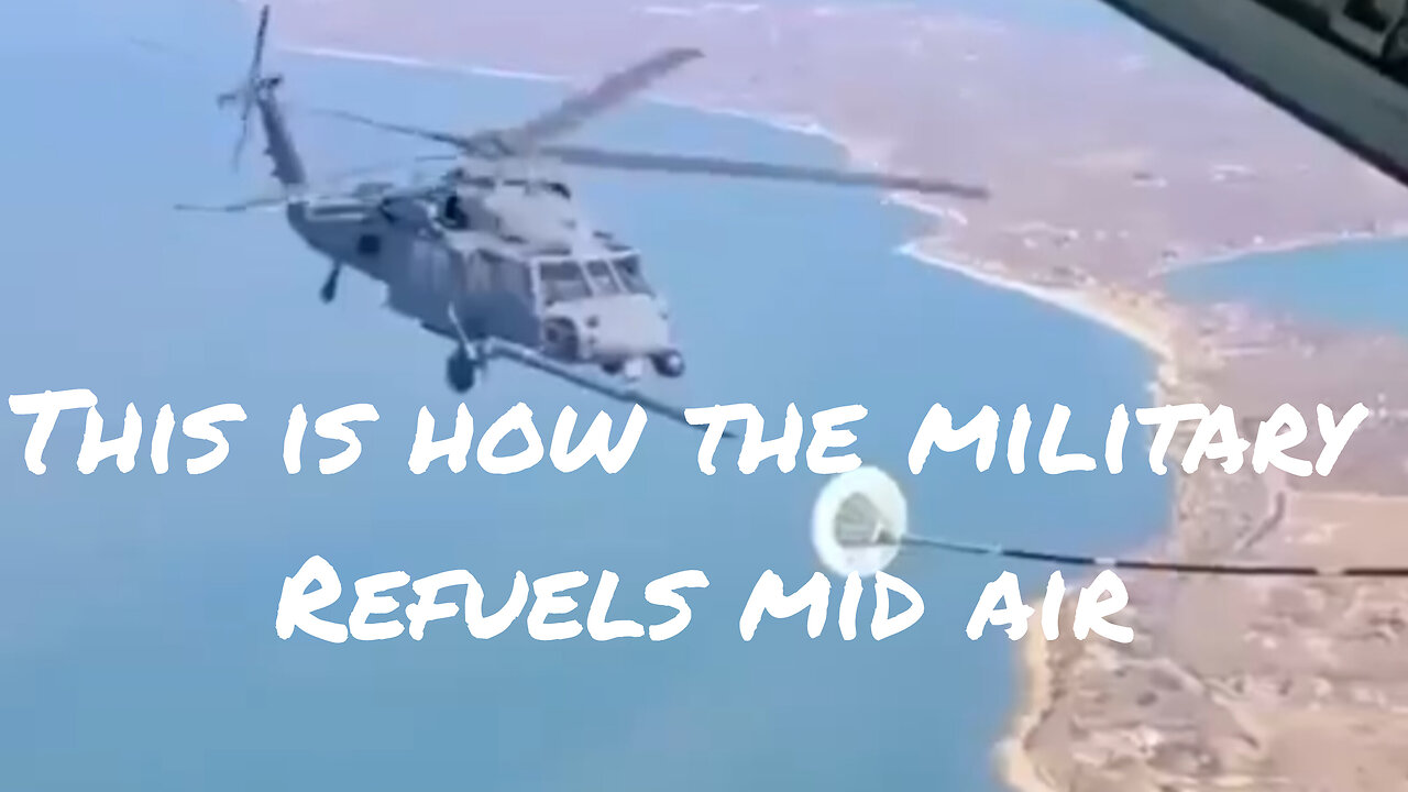 This is how the military refuels in the middle of a flight