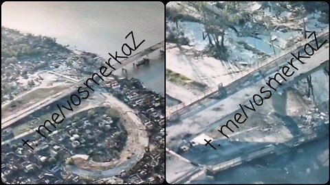 The aftermath of the Russian Iskander Missile strike on the Antonovsky Bridge and the AFU!