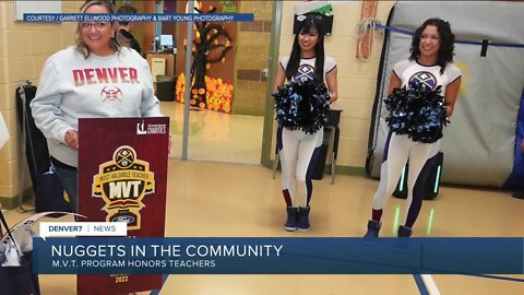 Denver Nuggets honor "most valuable teacher"