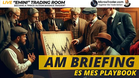 AM Briefing Mon 08/12 | Preparing ES & NQ Traders For Emini Micros Futures Trading Room