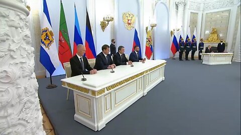 Slavnostní ceremoniál začlenění 4 oblastí Ukrajiny do Ruské federace!