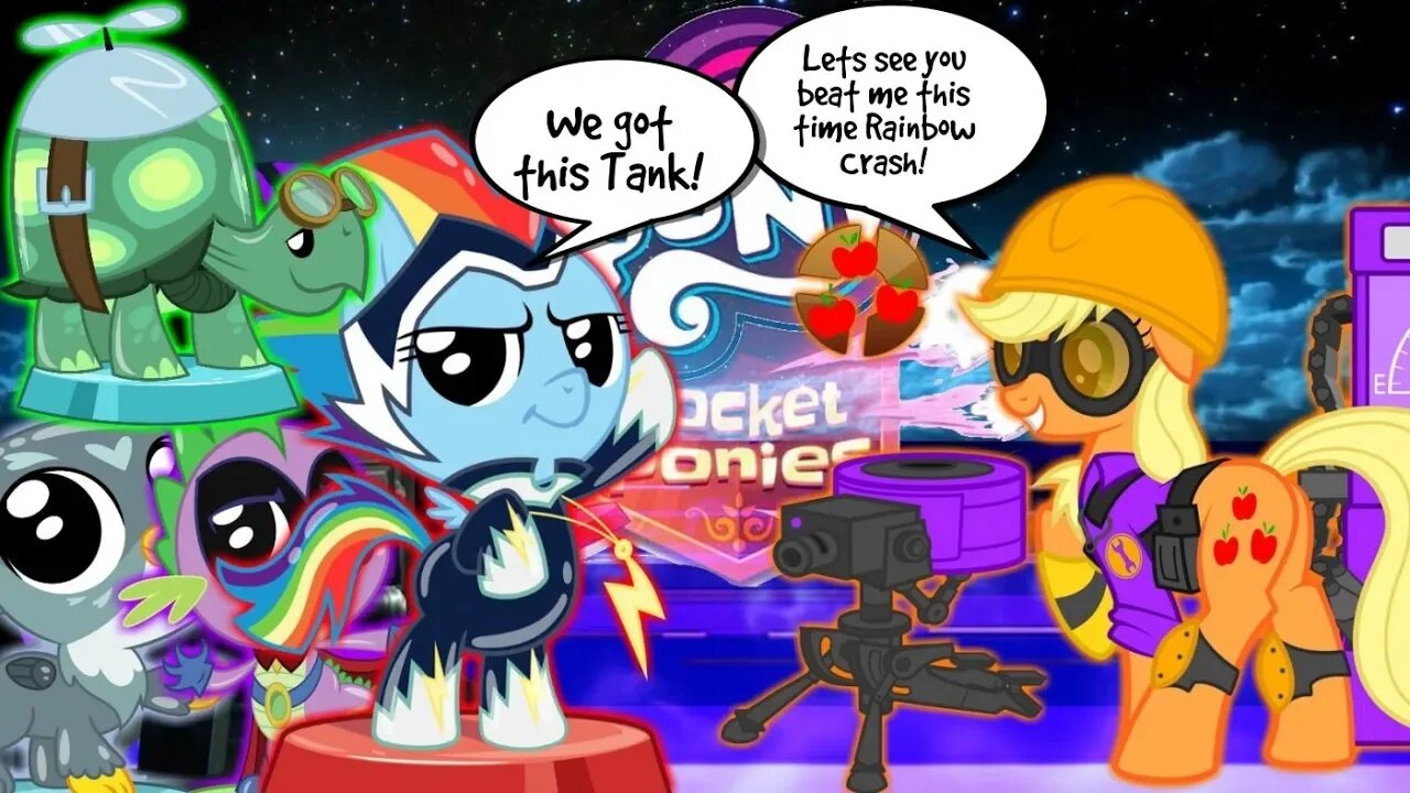 Rainbow Dash & Tank vs Grand Master lvl 6 Applejack!