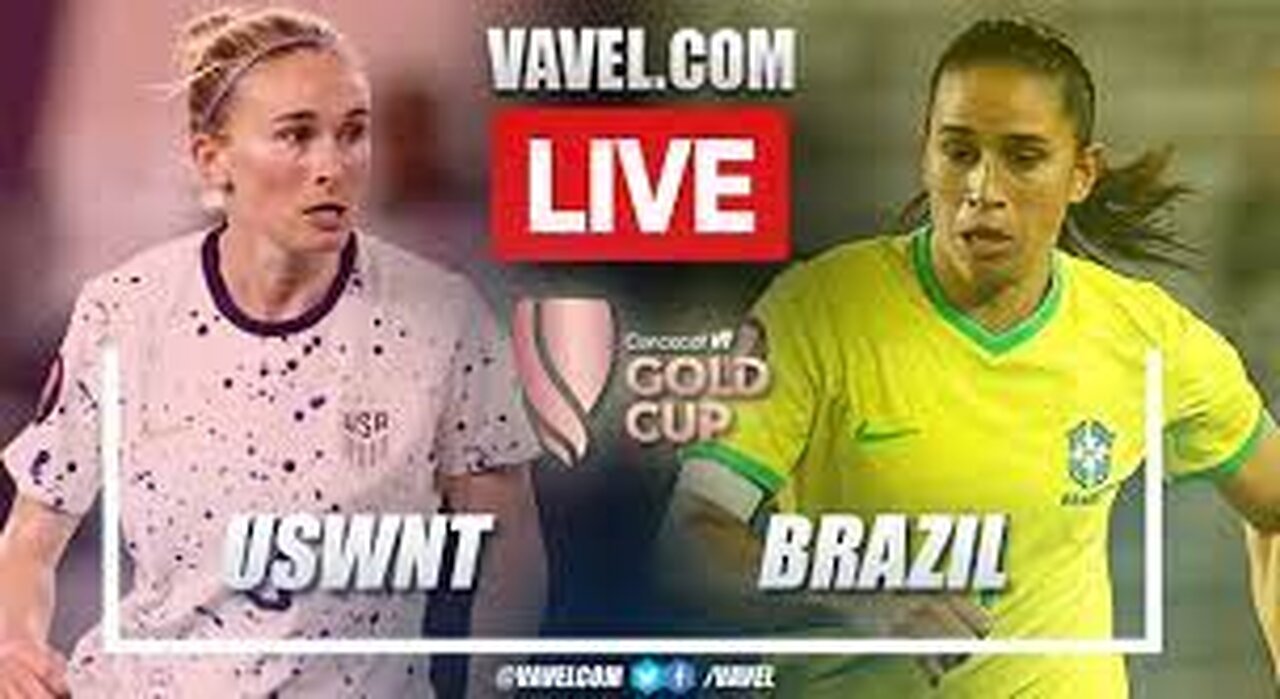 USA vs Brazil 1-0 Live & Goals | Final Women's Gold Cup 2024