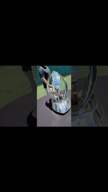 Got to see the Cincinnati Bengals AFC Championship Trophy! #bengals #nfl